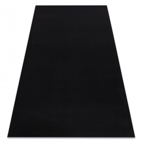 Covor anti-alunecare RUMBA o singură culoare negru, 60x200 cm