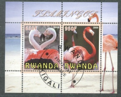 Rwanda 2009 Birds, perf.sheetlet, used T.026 foto