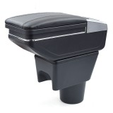 Cumpara ieftin Cotiera Dacia Duster 1 (2010-2017) AVR 6H, Negru, Piele Ecologica, Suport Pahare, Spatiu Depozitare, Montaj Facil