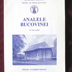 ANALELE BUCOVINEI An III, nr. 2/1996. ACADEMIA ROMANA