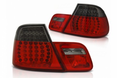 Stopuri LED BMW Seria 3 E46 Coupe (2003-2005) Rosu/Fumuriu Performance AutoTuning foto