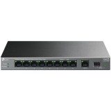 Switch TP-LINK LS1210GP, 10x1000Mbps (8xPOE+), carcasa metalica, desktop, negru