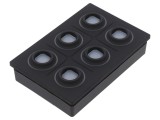 Tastatura LED EAO Plastic IP67 OFF-(ON) Serie 09 Montare Panou
