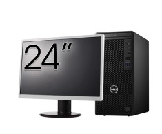 Pachet Calculator Second Hand DELL OptiPlex 3080 Tower, Intel Core i5-10500 3.10 - 4.50GHz, 8GB DDR4, 256GB SSD + Monitor 24 Inch NewTechnology Media