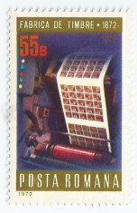 Romania, LP 800/1972, Centenarul Fabricii de Timbre, MNH foto