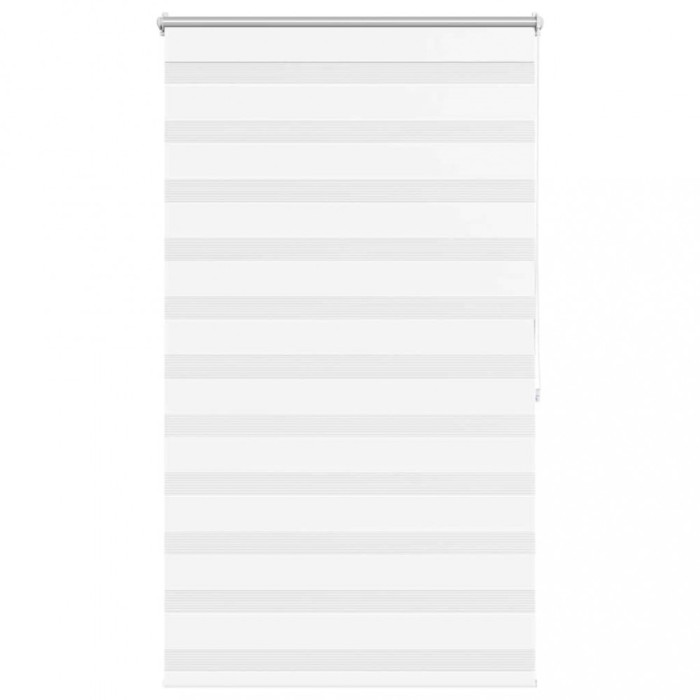 Jaluzea tip zebra, 100 x 175 cm, alb