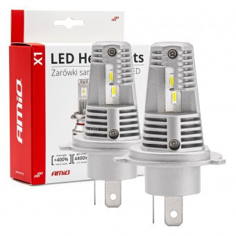 Kit becuri cu led H4 X1 Series AMiO foto