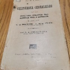 CULTURA CEREALELOR - A. Nowacki - "Cartea Romaneasca", 1927, 158 p.
