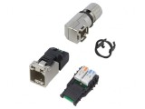 Mufă RJ45 Cat 6a Ecranat Aurit 8p8c