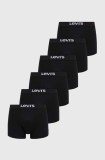 Levi&#039;s boxeri 6-pack barbati, culoarea negru