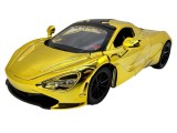 Macheta McLaren auriu 1:32 replica metal usi capota portbagaj functionale sunete si lumini