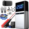 Starter Baterie Auto 12V BIRAI, Portabil, Multifunctional 4 in 1, 12000 mAh, Jump Starter Booster, Compresor Auto, Lanterna, Baterie Externa, 1500A Pe