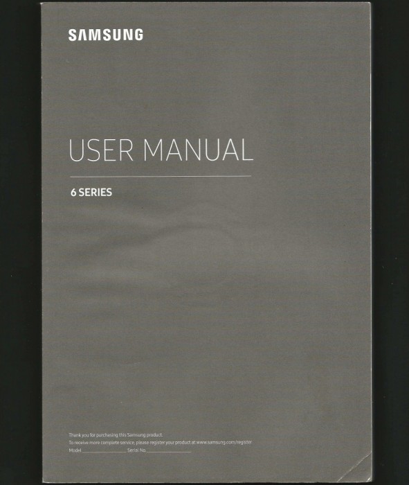 SAMSUNG 6 SERIES - MANUAL DE UTILIZARE / MANUALUL UTILIZATORULUI - USER SAMSUNG