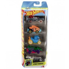 Set 5 masinute Hot Wheels, Street Beasts, JBJ90