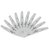 Cumpara ieftin Set 10 Pile Unghii Semiluna granulatia 180/240 - SensoPRO Milano