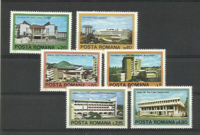 Romania MNH 1979 - Arhitectura romaneasca contemporana - LP 983 foto