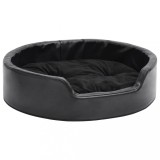 Cumpara ieftin Pat pentru caini, negru, 69x59x19 cm, plus/piele ecologica