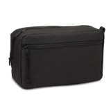 Borseta cosmetice pentru voiaj, Everestus, SST03, poliester 600D, negru, saculet de calatorie inclus