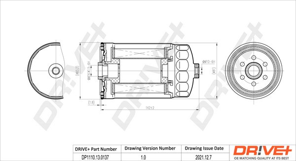 Dr!ve+ DP1110.13.0137 filtru combustibil