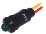 Lampă LED Verde 24VDC 8.2mm IP40
