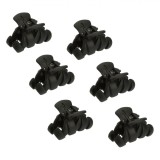 Set Clame de Păr, Model Zigzag, Negru, 3.5cm, 6 Bucăți, Oem