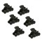 Set Clame de Păr, Model Zigzag, Negru, 3.5cm, 6 Bucăți