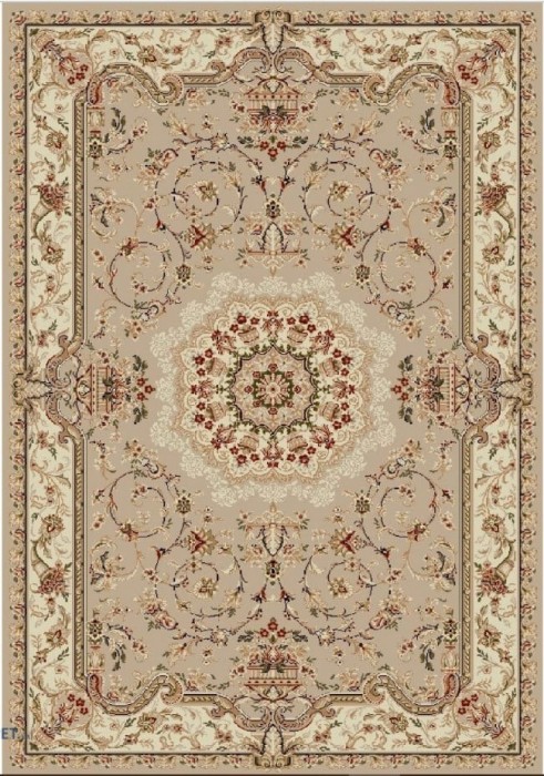 Covor Model Lotos, 1520-110, Marime, 60 x 110, cm, Bej, Crem, Inaltime Fir, 8, mm, Antialergic, Polipropilena, Living, Dormitor, Sufragerie, Birou