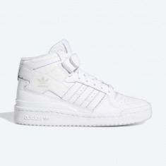 adidas Originals sneakers din piele Forum Mid J culoarea alb, FZ2086 FZ2086-white