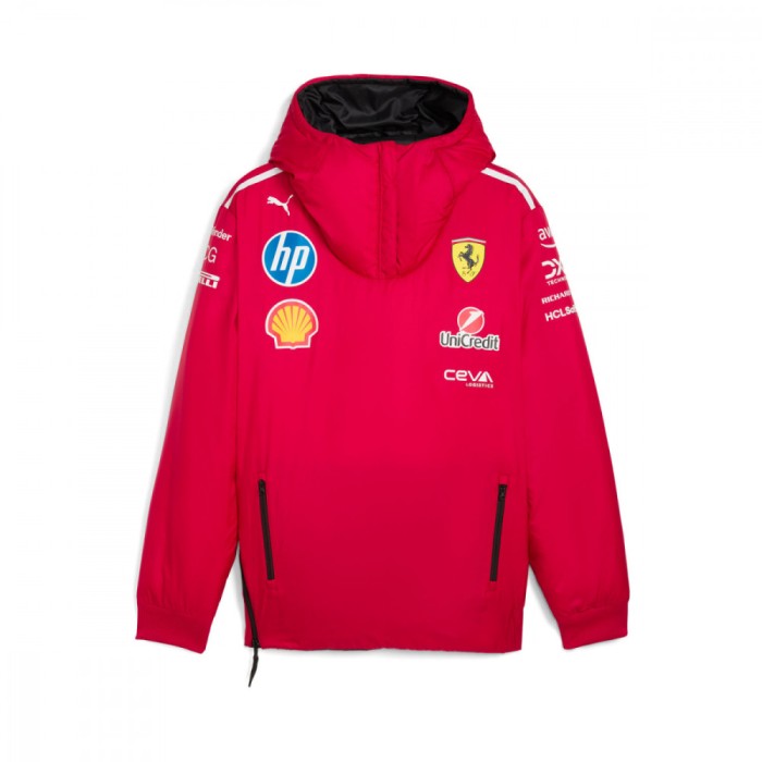 Ferrari geacă de bărbați cu glugă Padded Double Sided F1 Team 2025 - M