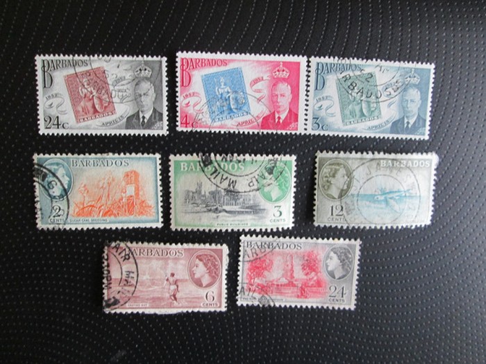 BARBADOS LOT MIXT STAMPILAT=61