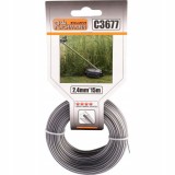 Cumpara ieftin Fir rezerva motocoasa, trimmer cu insertie metalica, DUO, tip stea, 2.4 mm x 15 m, Richmann Exclusive
