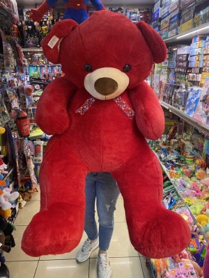 Urs Labutza rosu mare din plus 1,2m foto