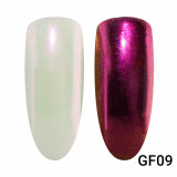 Cumpara ieftin Pigment oglinda, Aurora GF09, aurie/verde, Global Fashion