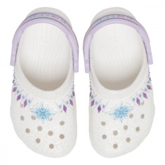 Saboti Crocs Classic Fun Lab Toddler I AM Disney Frozen II Clog Alb - White