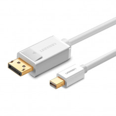 Cablu Audio si Video Mini DisplayPort - DisplayPort UGREEN MD105, 1.5 m, 4K, 60Hz, Alb
