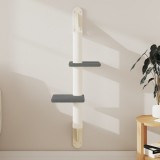 vidaXL Ansamblu pisici perete cu st&acirc;lp zg&acirc;riere, gri &icirc;nchis, 108 cm 172412
