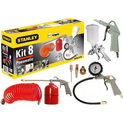 Set 8 accesorii pentru compresor, Stanley 9045671STN, 10 bari foto