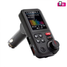 SAL FMBT HIFI kit auto handsfree ?i incarcator, dublu USB, QC3.0, voltmetru, MicroSD, AUX, convertor D/A ?i filtru de zgomot bucla de masa foto
