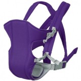 Marsupiu Bebe Mov, Baby Carriers, 3-18 Luni, 10 kg, Port-bebe Ergonomic, Bumbac Poliester, Oem