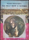 Mai Mult Decat o Victorie - Victor Bancilescu, Albatros 1986, Romana, Carte Sport, Stare Buna, 146 Pagini