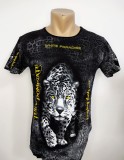 Tricou barbați imprimeu leopard - XL
