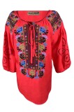 Bluza dama tip ie R25, rosu , marimea 2XL