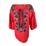 Bluza dama tip ie R25, rosu , marimea M