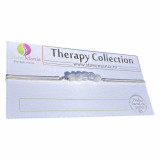 Bratara therapy calcedonie cuburi 4mm si argint 925