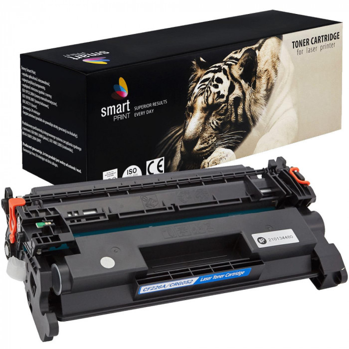 Toner de imprimanta pentru HP , CF226A / CRG052 / 26A , Negru , 3100 pagini , Smart Print