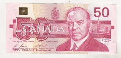 bnk bn Canada 50 dolari 1988 P# 98b - xf foto