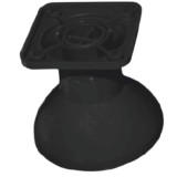 Cumpara ieftin Picior mobila cupa, negru, 70 mm, 4 buc / set