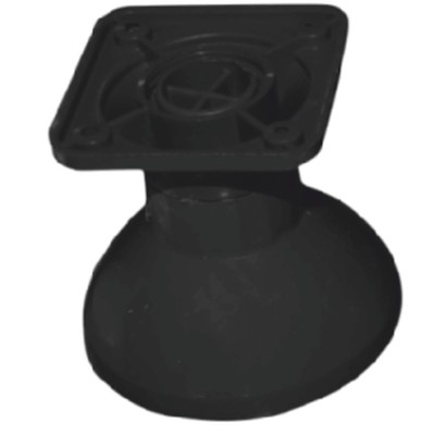 Picior mobila cupa, negru, 70 mm, 4 buc / set foto
