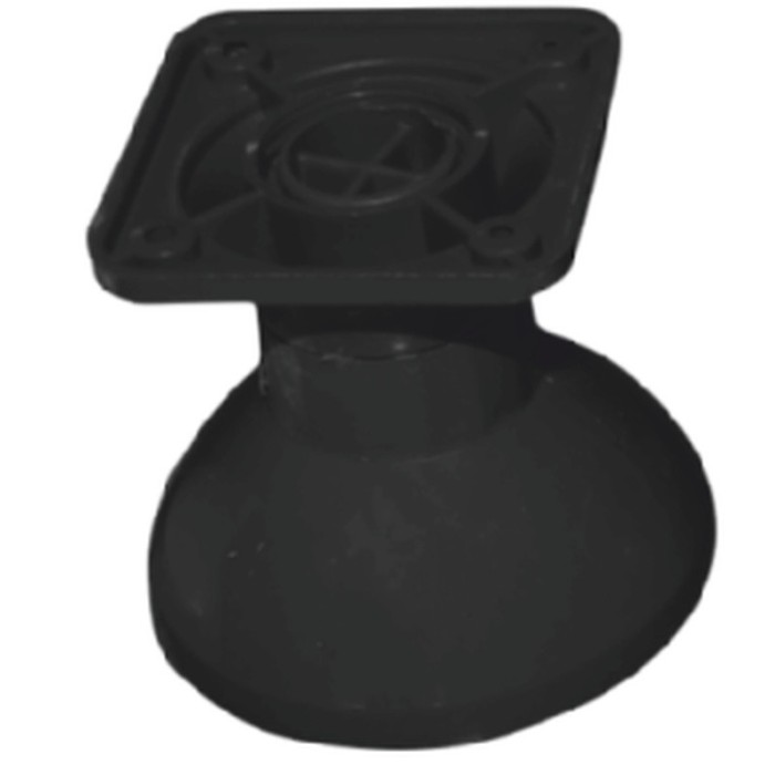 Picior mobila cupa, negru, 70 mm, 4 buc / set