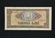 Bancnota 5 LEI 1966